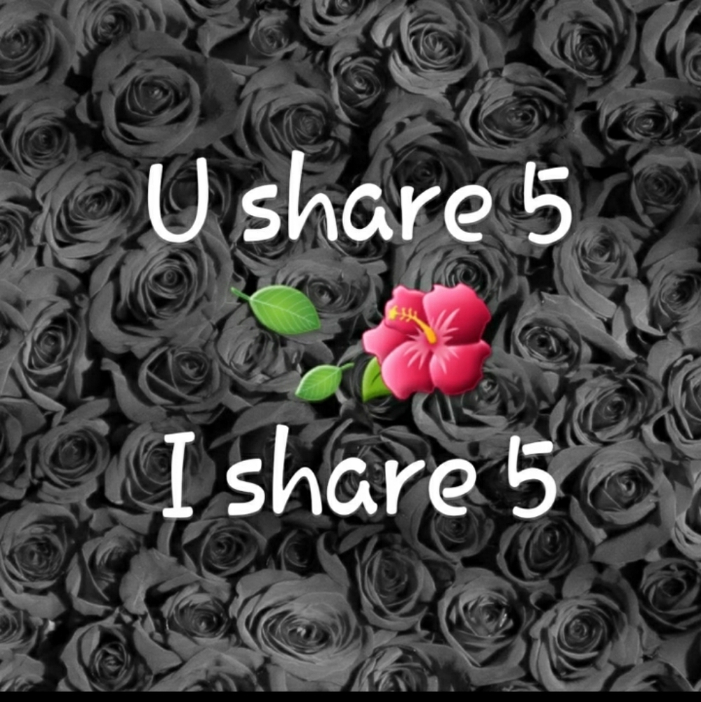 You share 5, I share 5